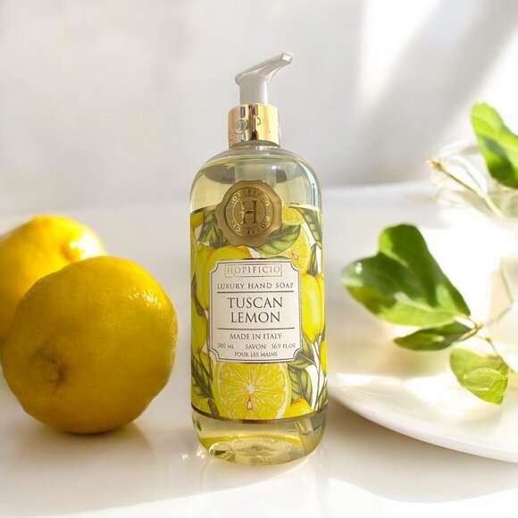 (2-Pk) HOPIFICIO FIRENZE ~ Tuscan Lemon LIQUID LUXURY HAND SOAP Made in Italy - Picture 2 of 3